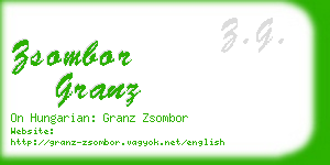 zsombor granz business card